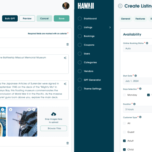 Hawaii Booking App Preview